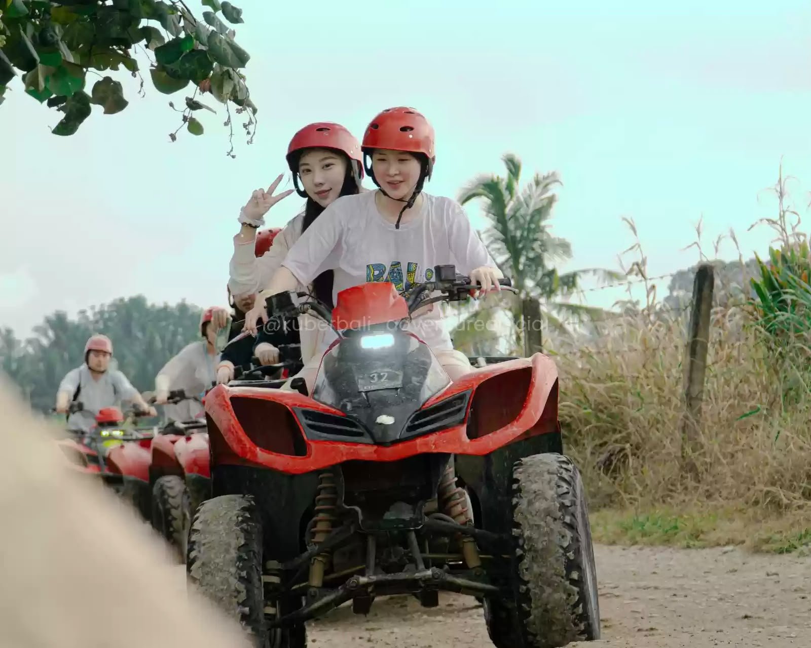 Kuber ATV up and down uphill trail in Ubud