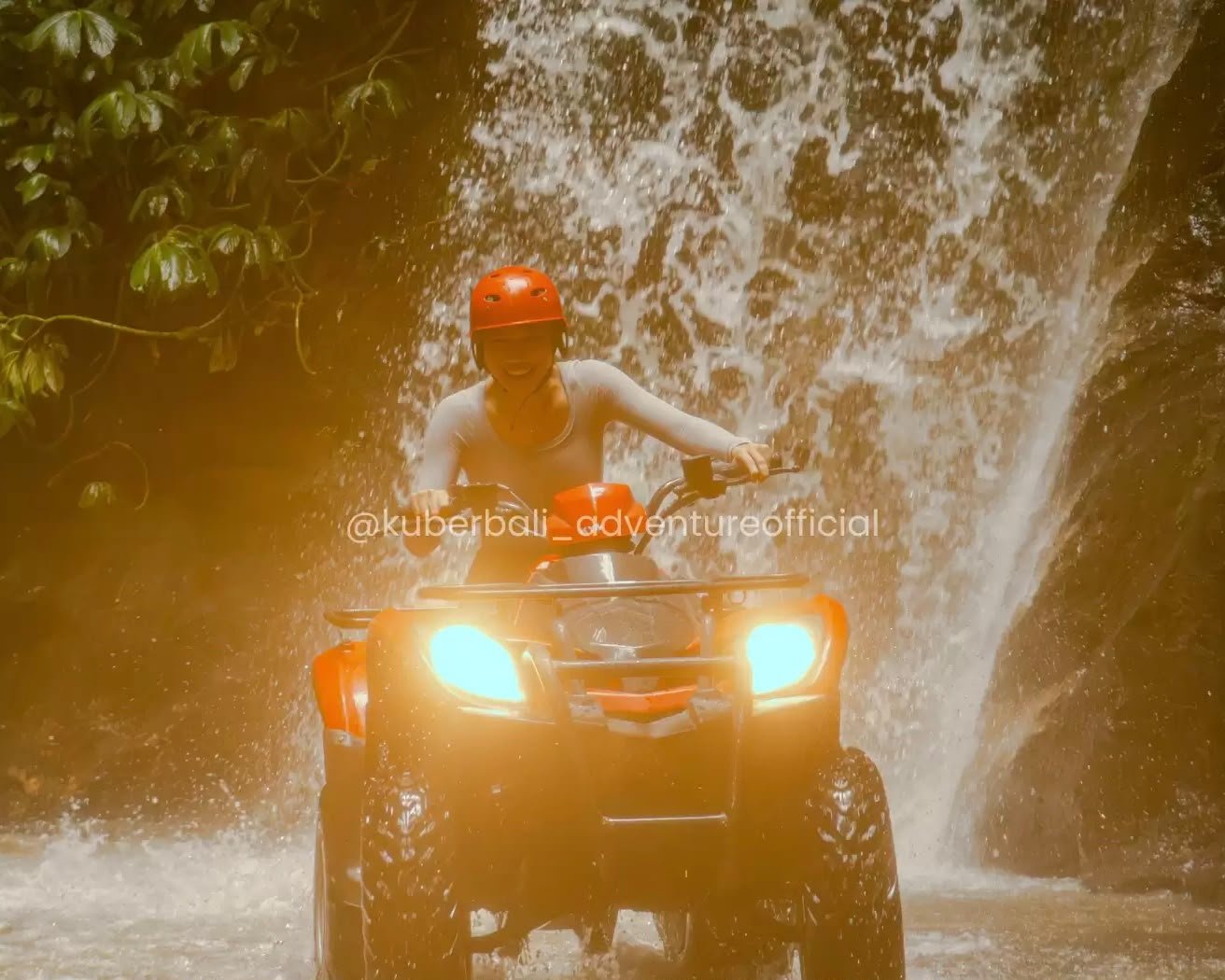 Kuber ATV ride through jungle trails in Ubud Bali