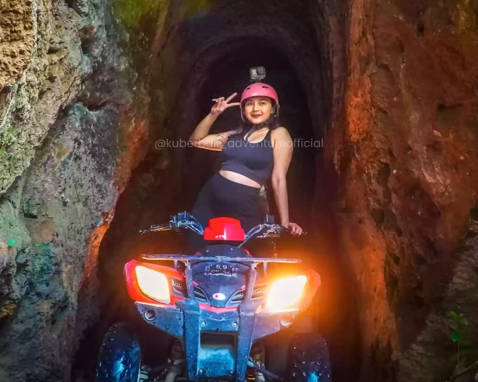 Kuber ATV 400 metre natural cave track in Ubud