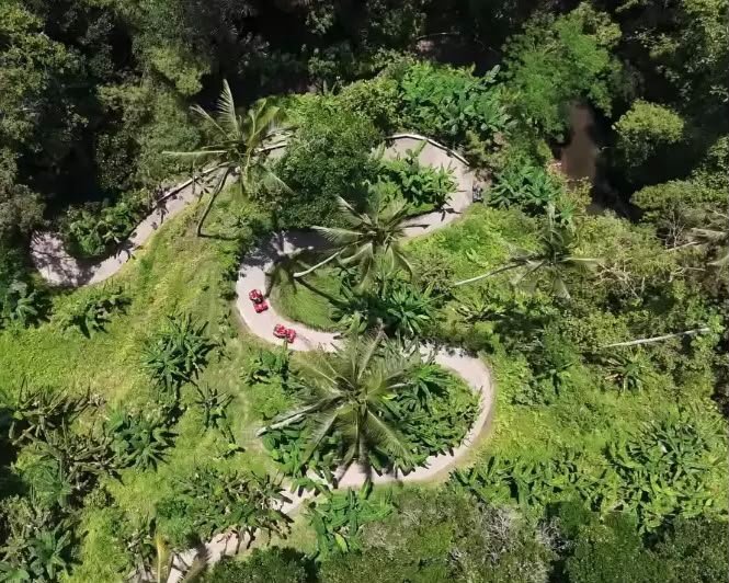Kuber ATV Snake Curve trail in Ubud Bali