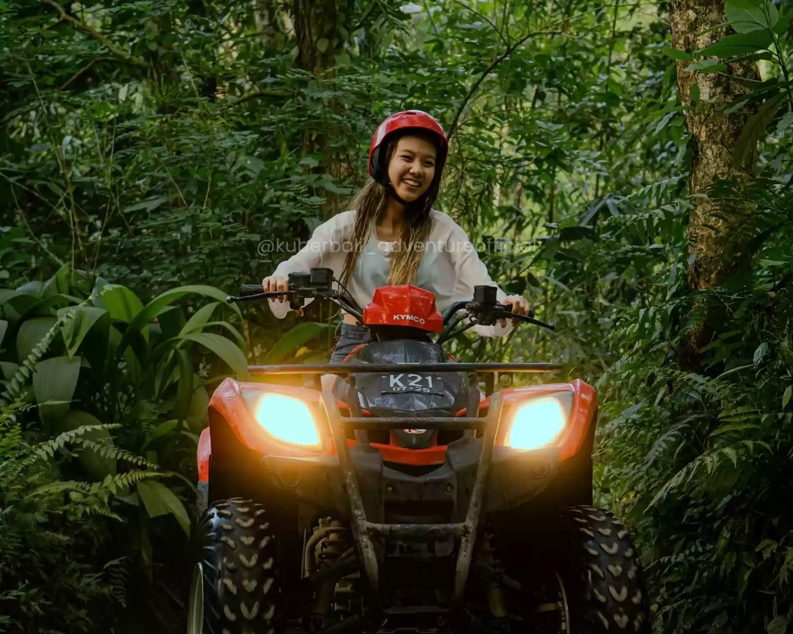 Kuber ATV jungle trail in Ubud Bali