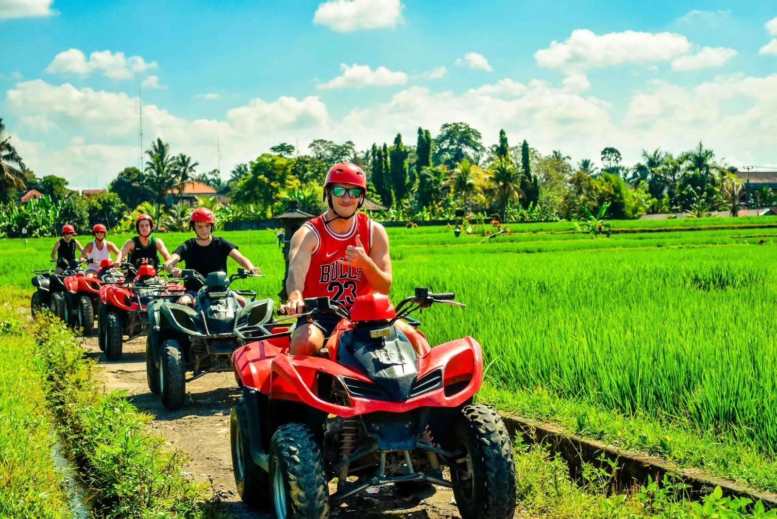 The Ride ATV through Bali rice fields