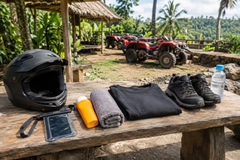 Essential items to bring for a Bali ATV ride